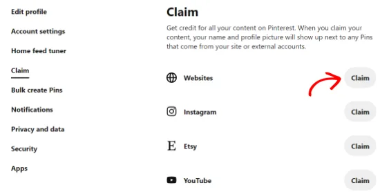 آموزش گرفتن تأیید سایت وردپرس در Pinterest 