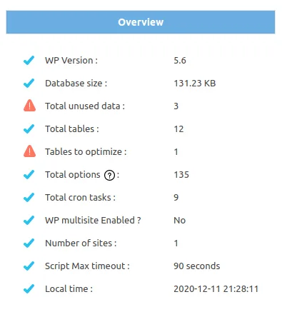نحوه استفاده از افزونه Advanced Database Cleaner