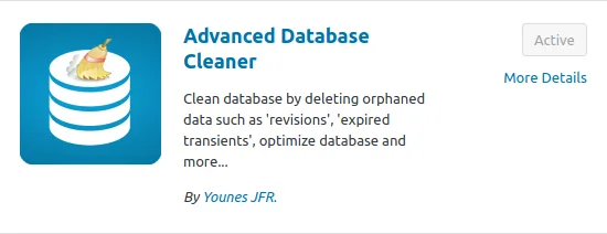 آموزش افزونه Advanced Database Cleaner