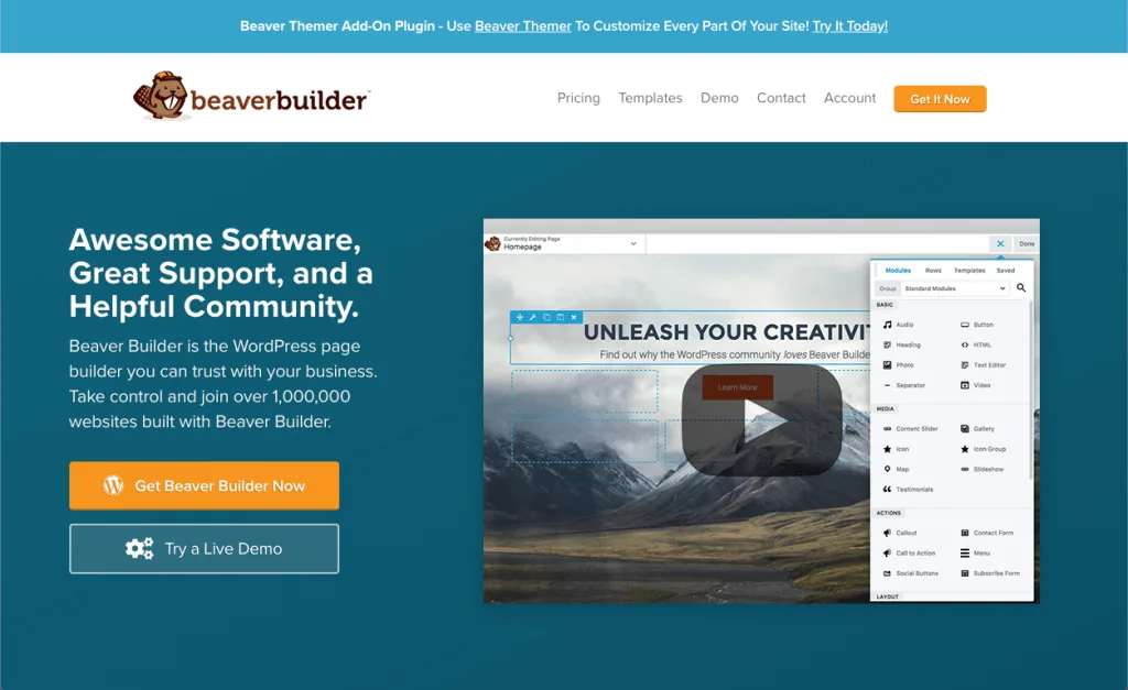 مقایسه Beaver Builder و Visual Composer