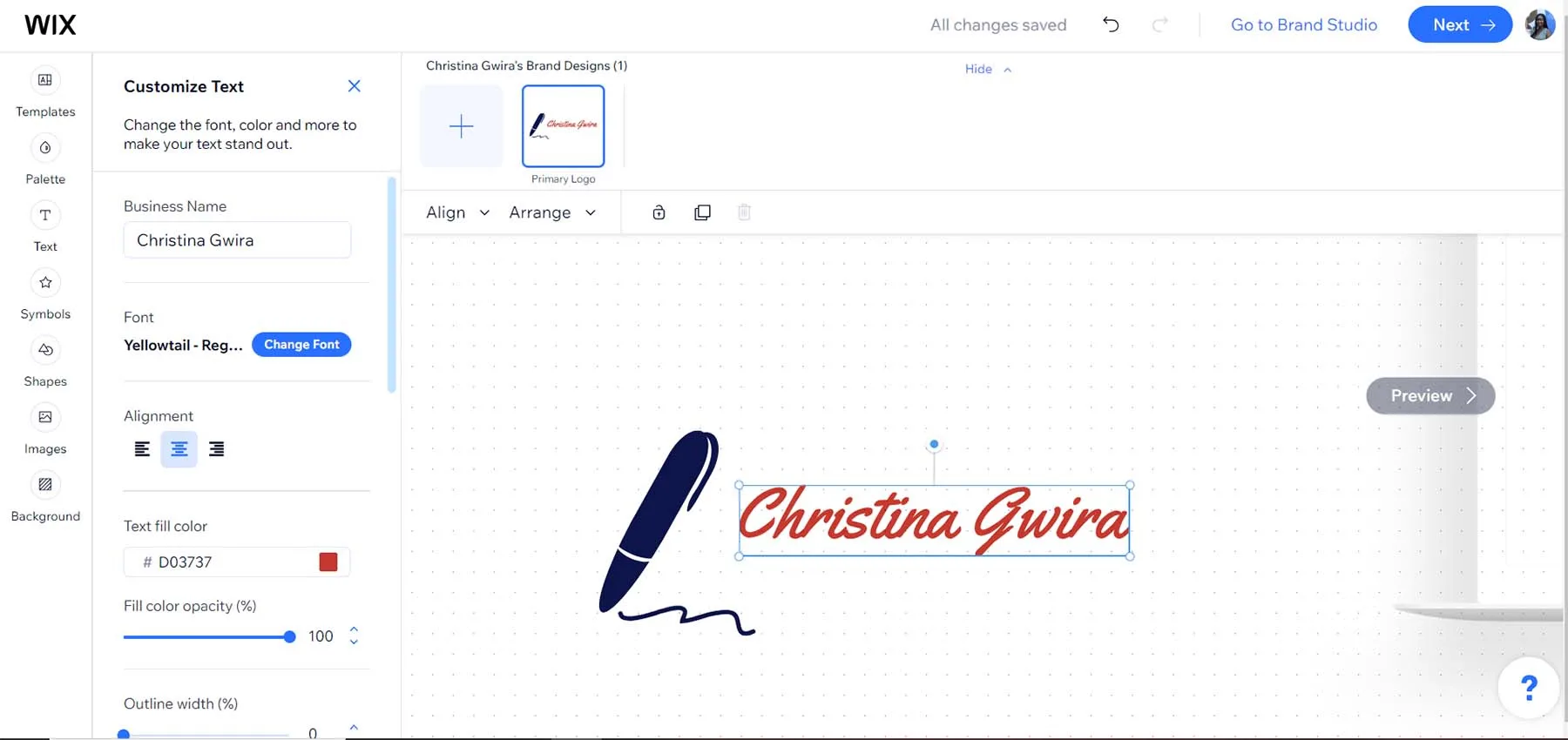 سایت Wix Logo Maker | بهترین سایت طراحی لوگو با هوش مصنوعی