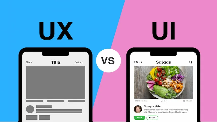 تفاوت رابط کاربری ui و تجربه کاربری ux