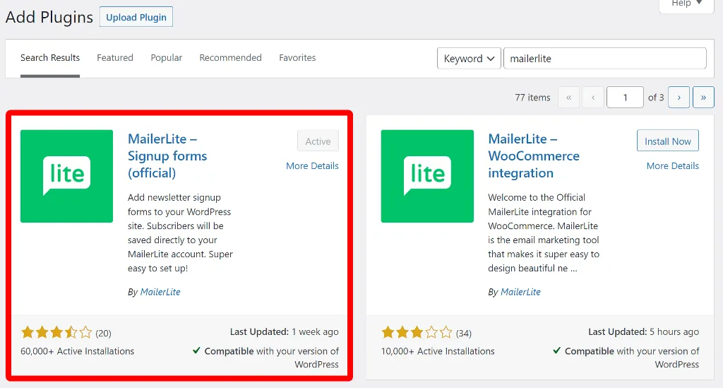 آموزش نصب میلرلایت - آموزش میلرلایت (mailerlite)