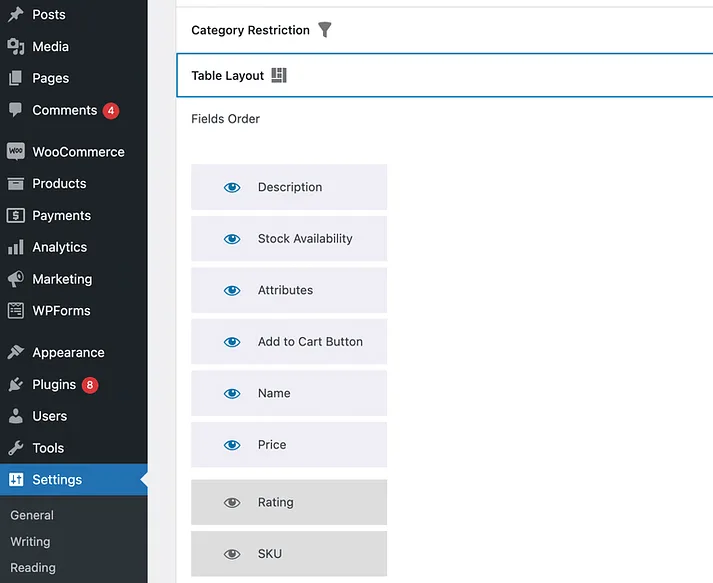 آموزش تنطیمات افزونه مقایسه محصولات ووکامرس sparks for woocommerce