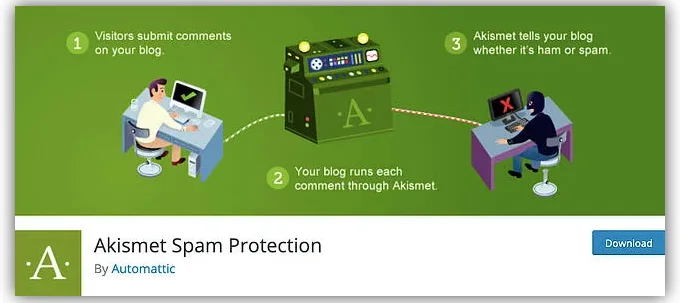 افزونه های ضد spam - افزونه ضد هرزنامه وردپرس Akismet