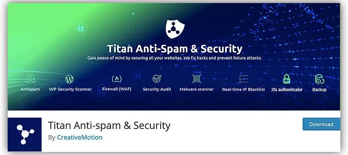 antispam برای وردپرس - افزونه آنتی اسپم وردپرس Titan Anti-Spam & Security