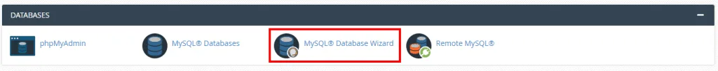 ساختن دیتابیس در cpanel
