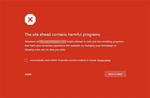 روشهای برطرف کردن ارور This site ahead contains harmful programs