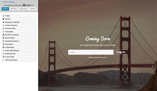 افزونه Coming Soon Pro by SeedProd | بهترین افزونه ایجاد صفحه لندینگ در وردپرس
