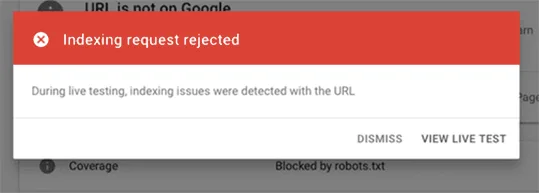 ارور Index Request Rejected چیست؟