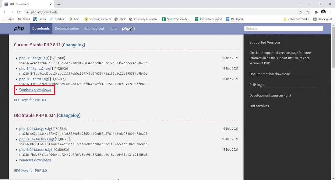 زبان php 