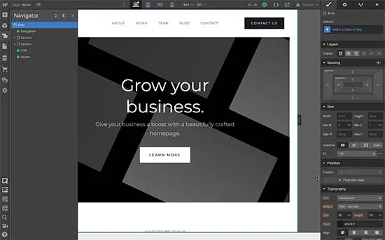 مقایسه Webflow با WordPress