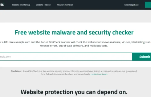 تشخیص سایت فیشینگ با https://sitecheck.sucuri.net/