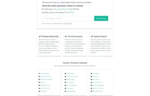 URLVoid شناسایی سایت های کلاهبرداری