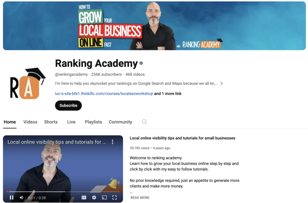 یادگیری سئو در یوتیوب
