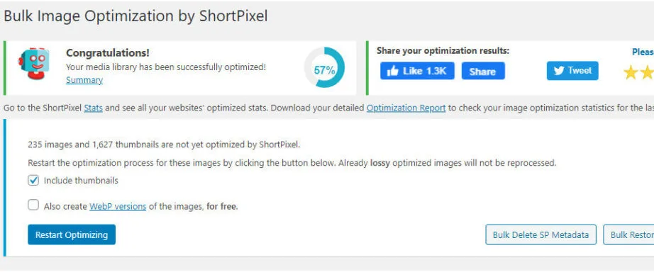 نحوه استفاده از افزونه ShortPixel