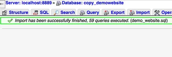 آموزش کپی کردن پایگاه داده وردپرس با استفاده از phpMyAdmin