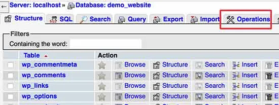 کپی کردن یک دیتابیس mysql با استفاده از phpmyadmin