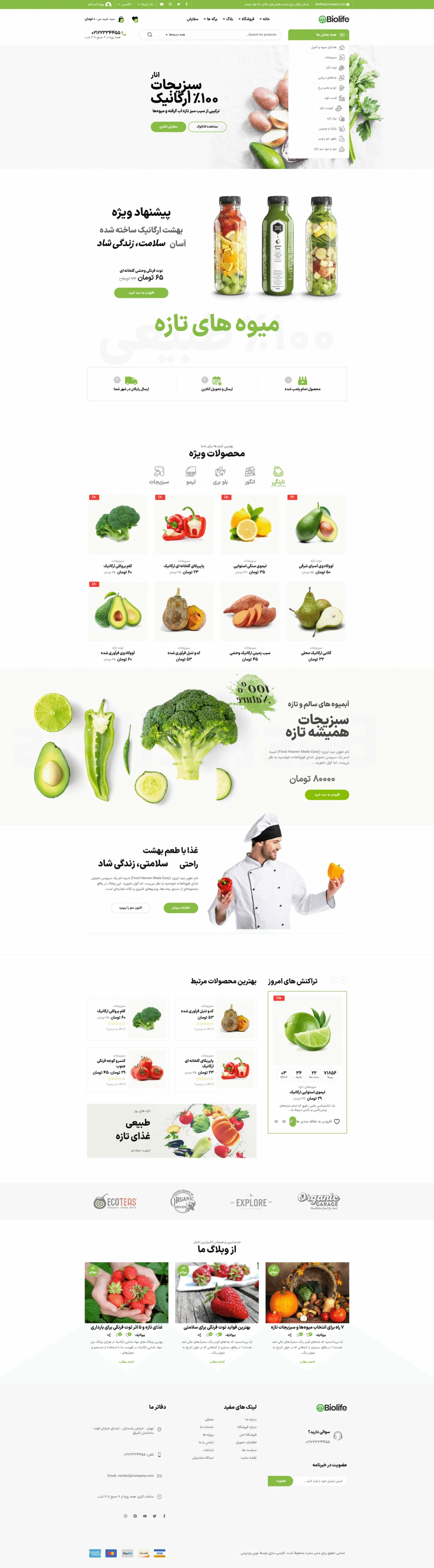 دموی محصولات سلامت
