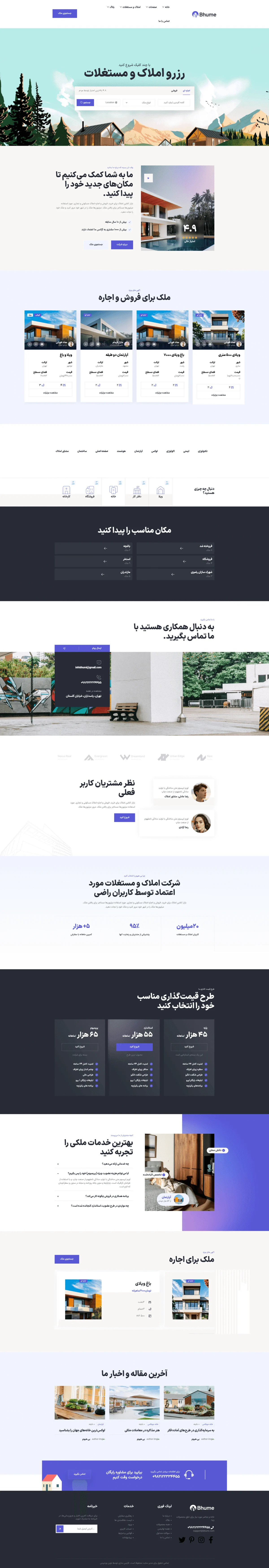 دموی رزرو املاک