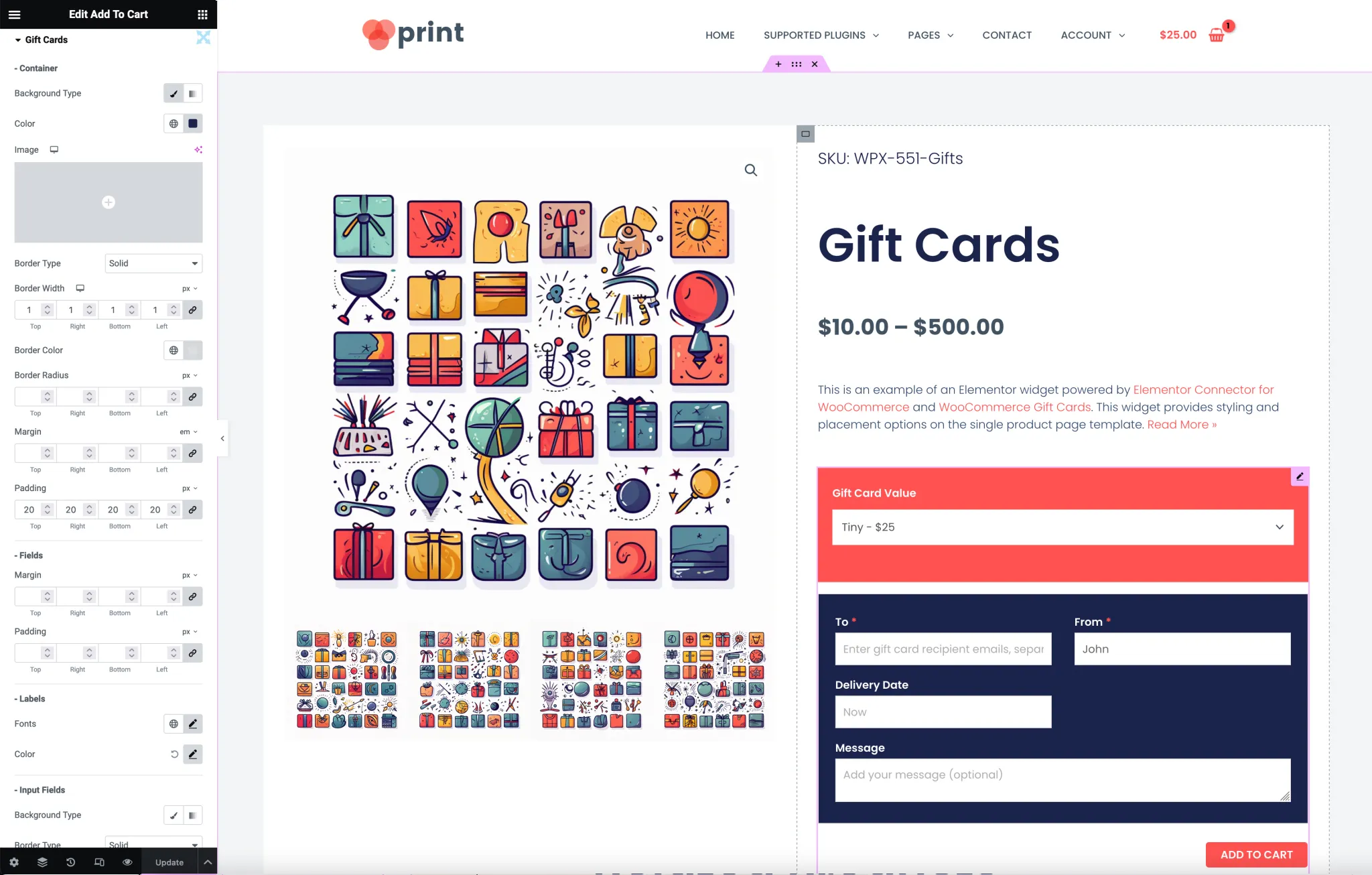 Elementor Connector for WooCommerce 