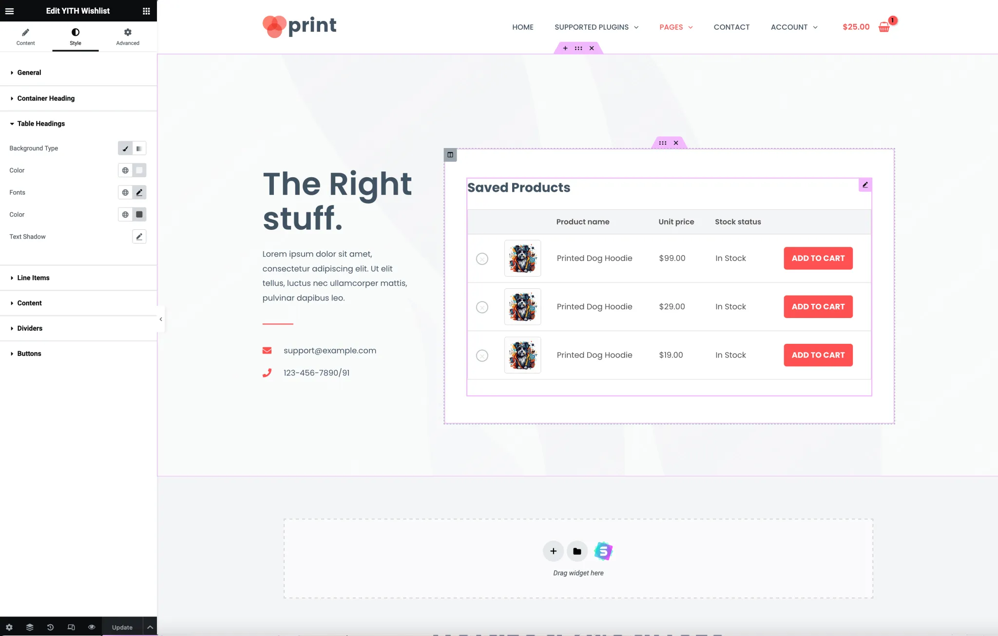 Elementor Connector for WooCommerce 
