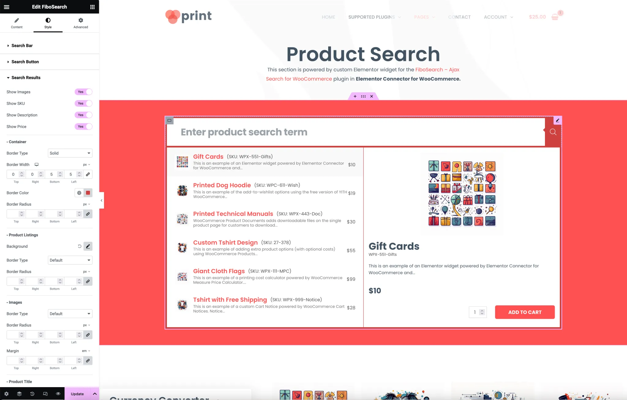 Elementor Connector for WooCommerce 