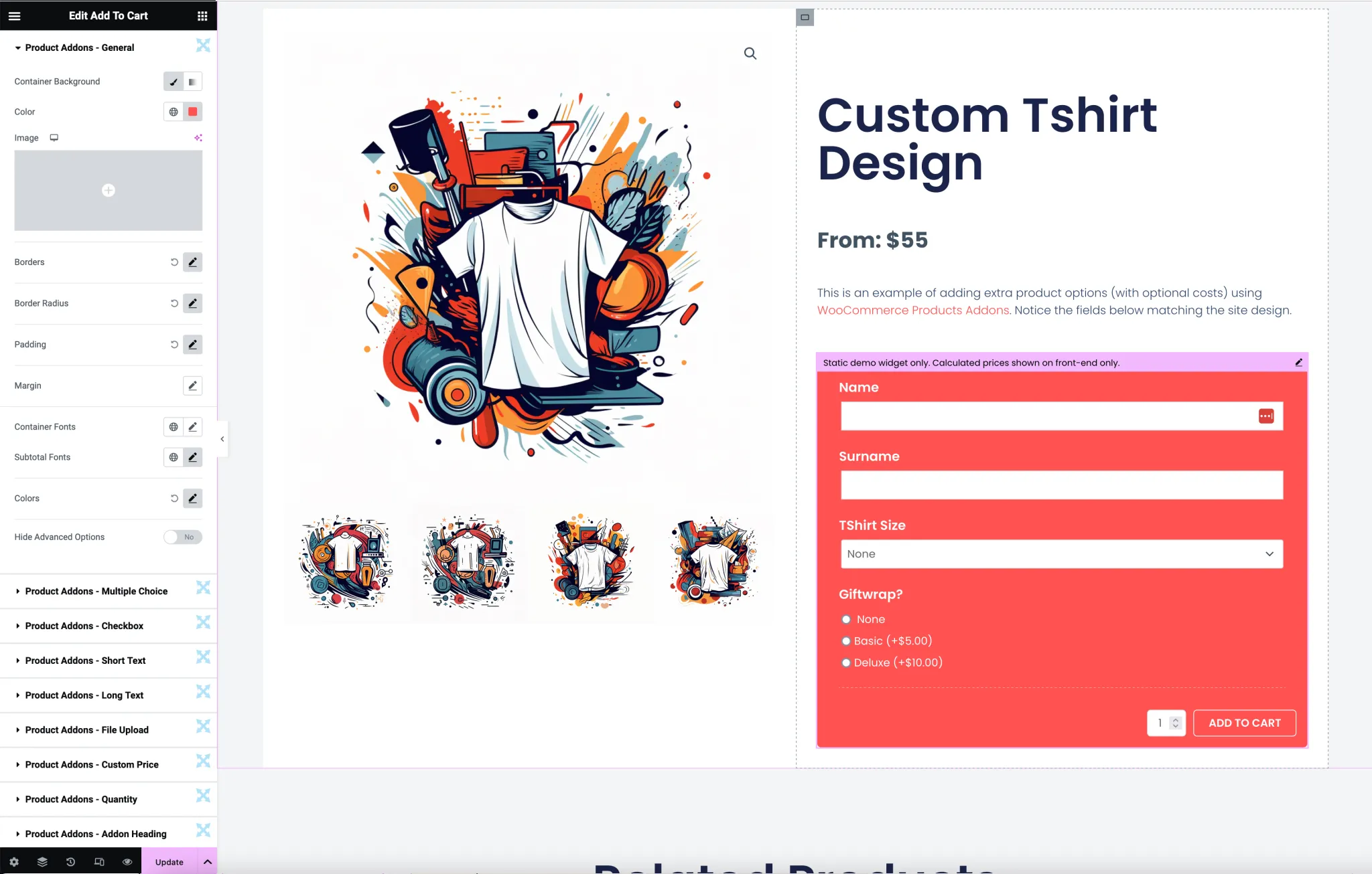 Elementor Connector for WooCommerce 