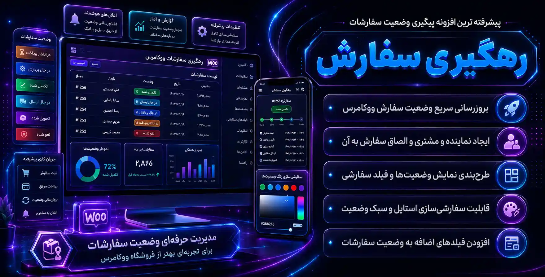 Order Tracking Pro | پیشرفته ترین افزونه پیگیری وضعیت سفارشات ووکامرس