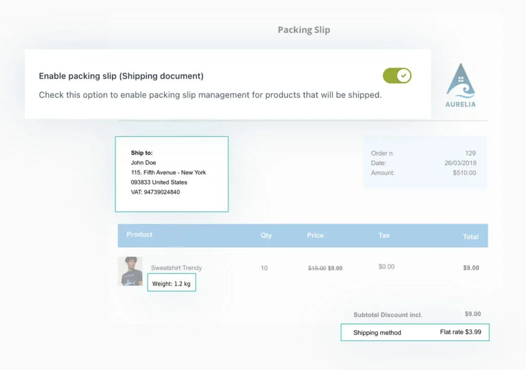 افزونه YITH WooCommerce PDF Invoice & Shipping List