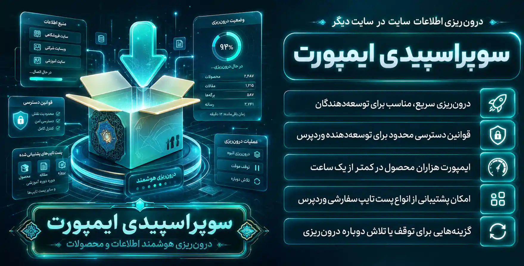 Super Speedy Imports | پلاگین درون ریزی پیشرفته اطلاعات یک سایت در سایت دیگر با پشتیبانی از اطلاعات سنگین