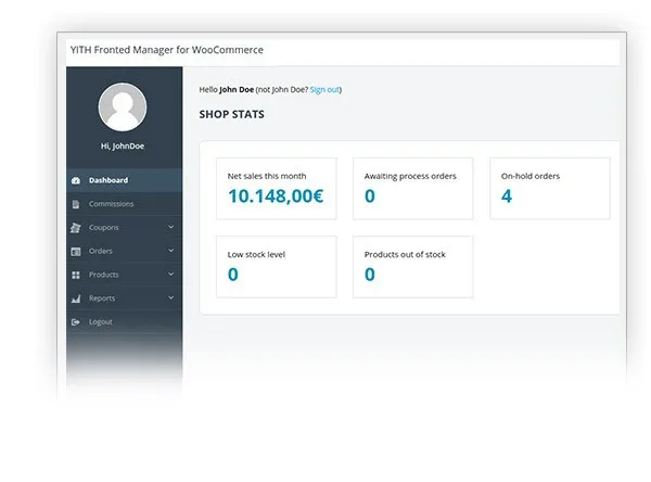 افزونه YITH WooCommerce Frontend Manage