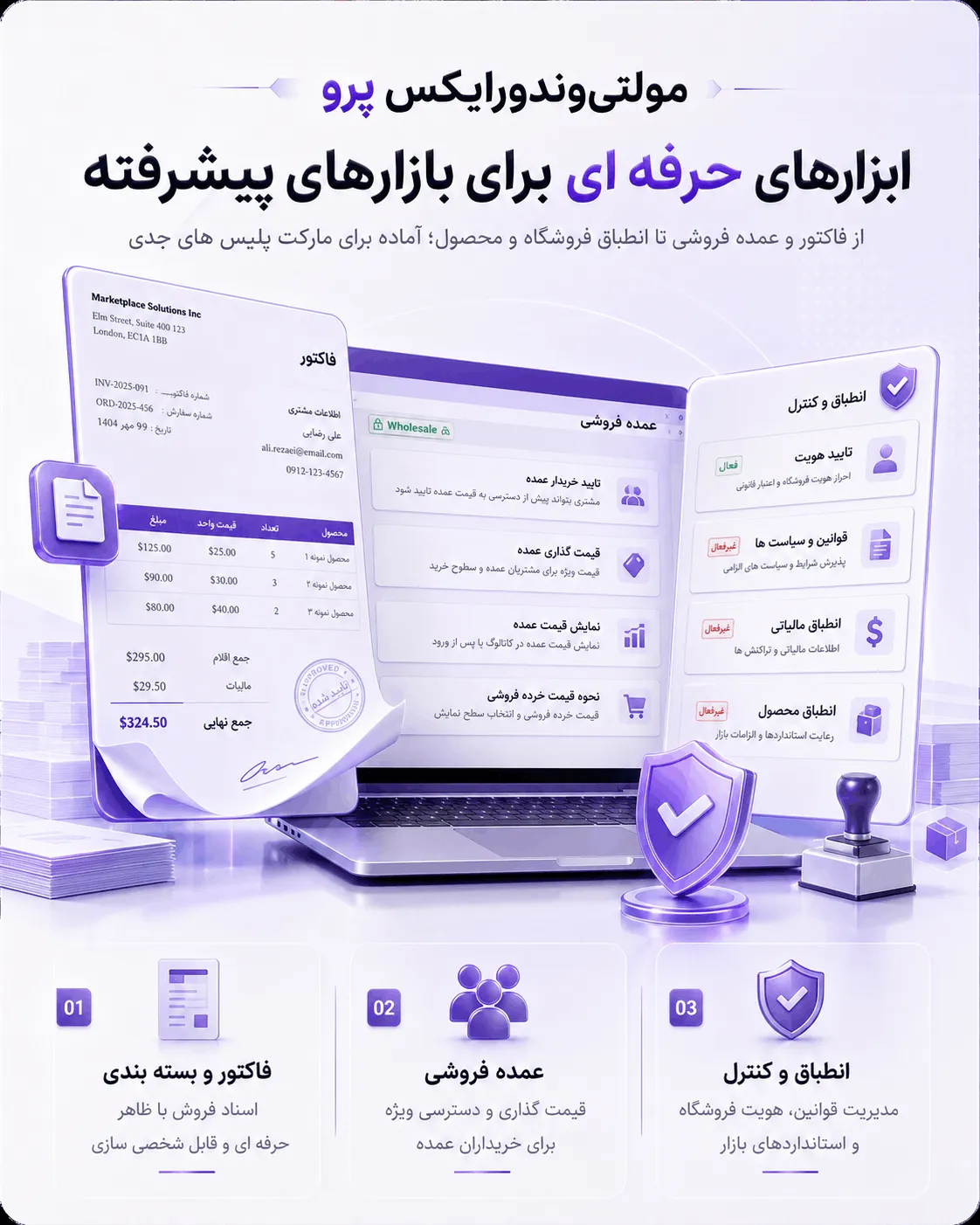 مدیریت محصولات توسط فروشندگان در MultiVendorX