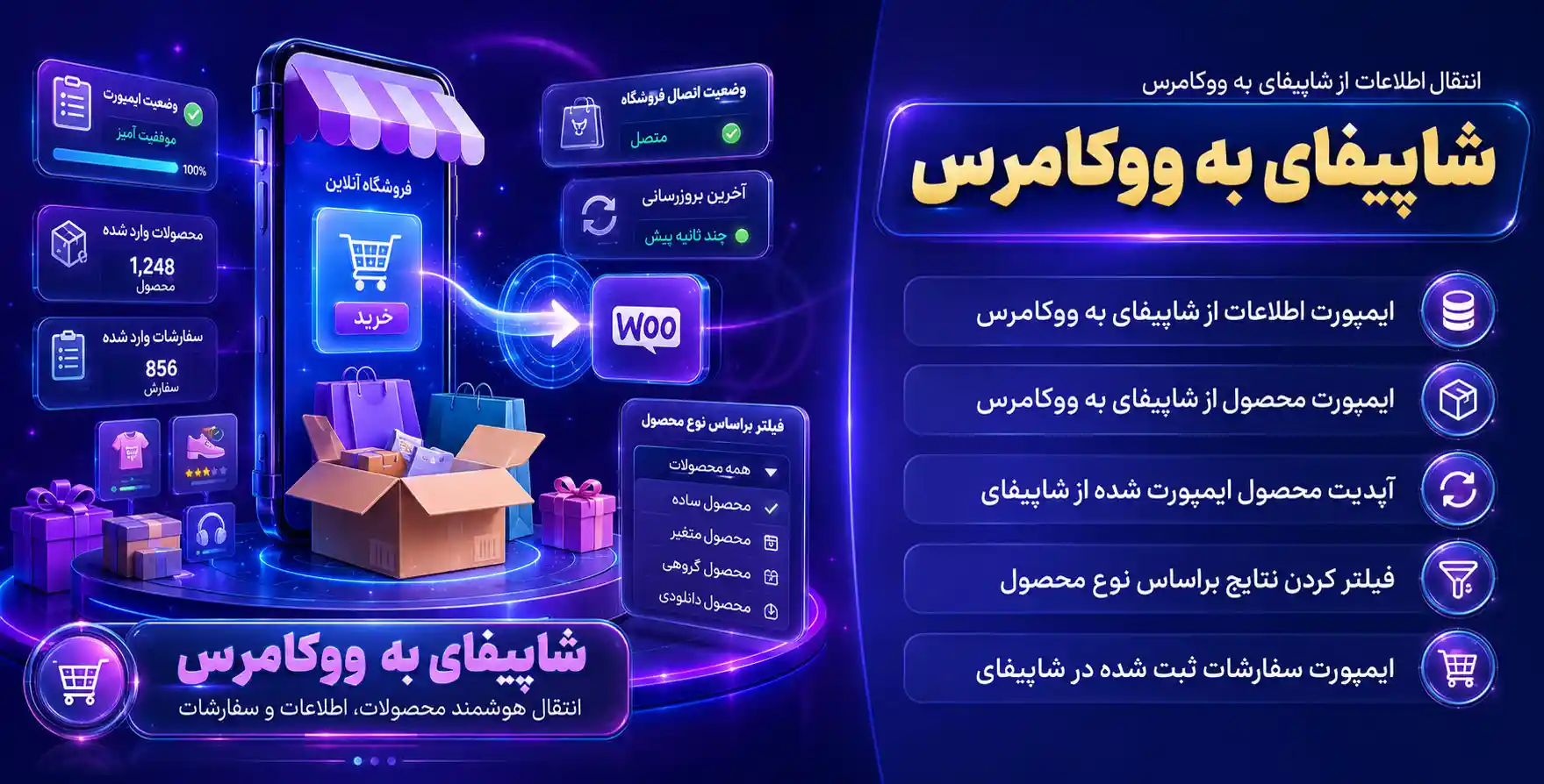 S2W – Import Shopify to WooCommerce | افزونه جامع انتقال محصولات و اطلاعات فروشگاه از شاپیفای به ووکامرس