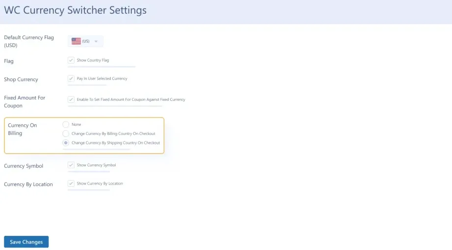افزونه Currency Switcher for WooCommerce