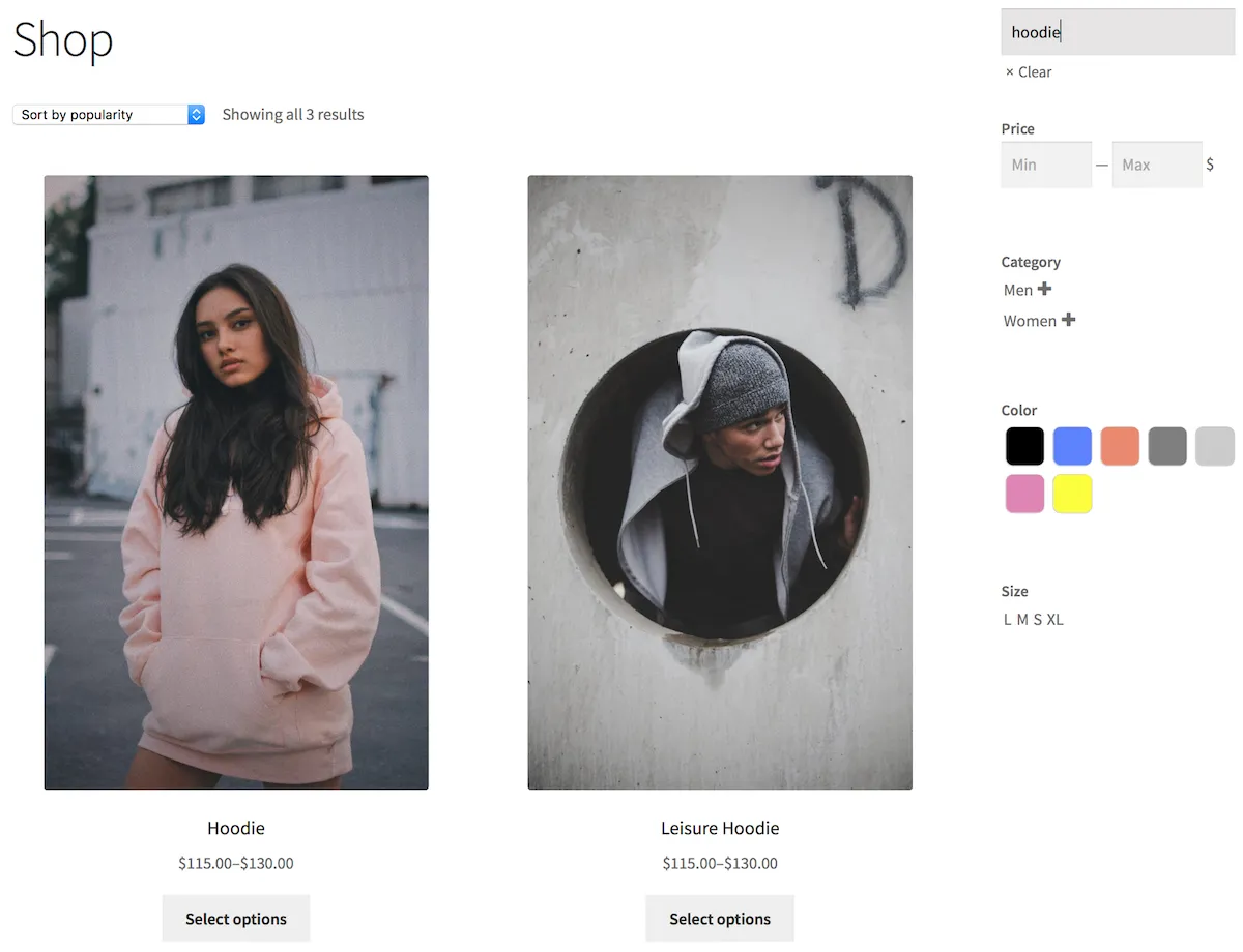 افزونه WooCommerce Product Search