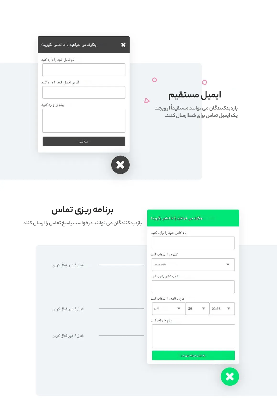 افزونه WordPress Any Contact Us 