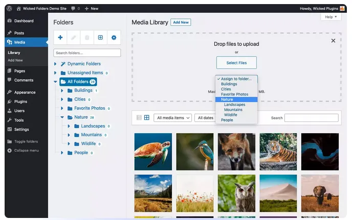افزونه Wicked Folders Pro