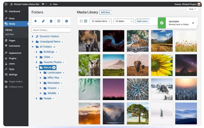 افزونه Wicked Folders Pro