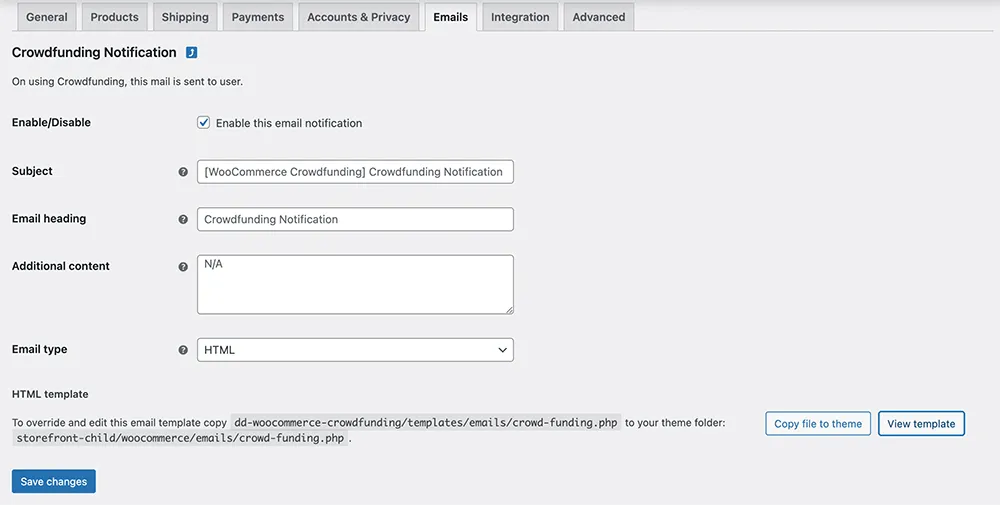 افزونه WooCommerce Crowdfunding 
