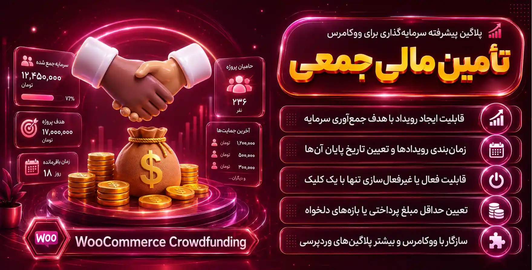 WooCommerce Crowdfunding | پیشرفته ترین پلاگین تامین مالی جمعی ووکامرس