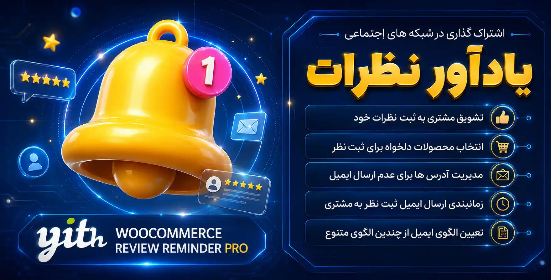 افزونه YITH Woocommerce Review Reminder Pro | نظرسنجی و دریافت بازخورد مشتریان ووکامرس
