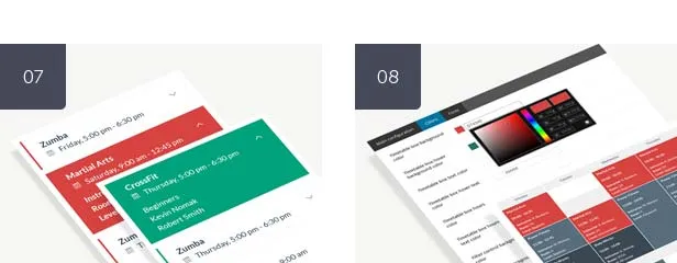 افزونه Timetable Responsive Schedule for WordPress