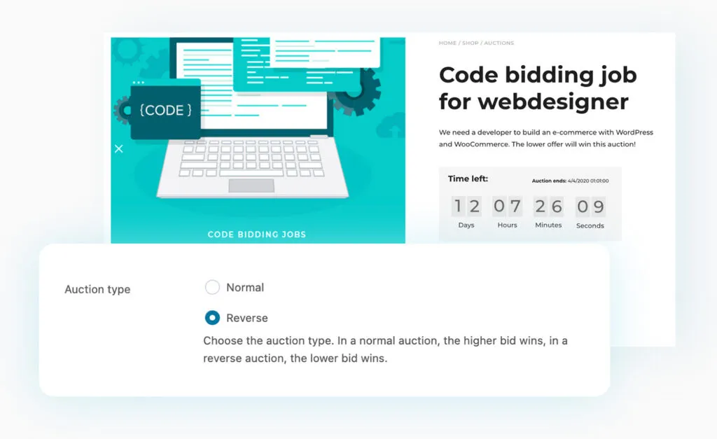 افزونه YITH WooCommerce Auctions