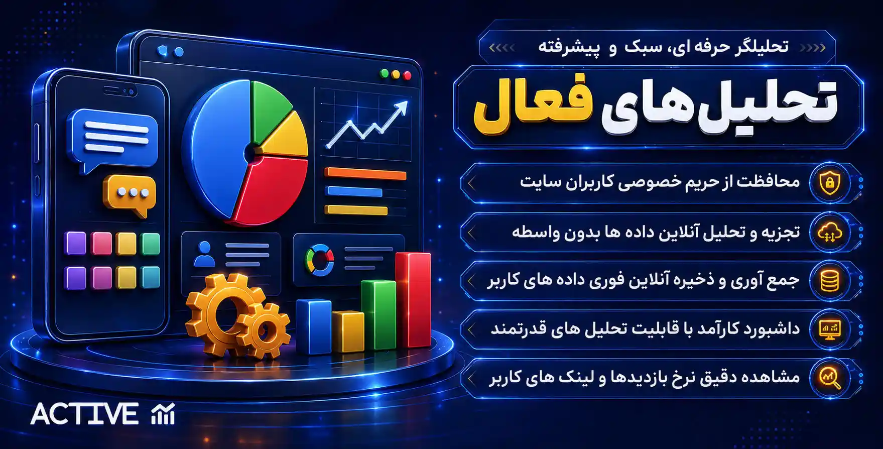 Active Analytics | ابزار تحلیلگر حرفه ای، پیشرفته و سبک برای وردپرس با امکانات پیشرفته