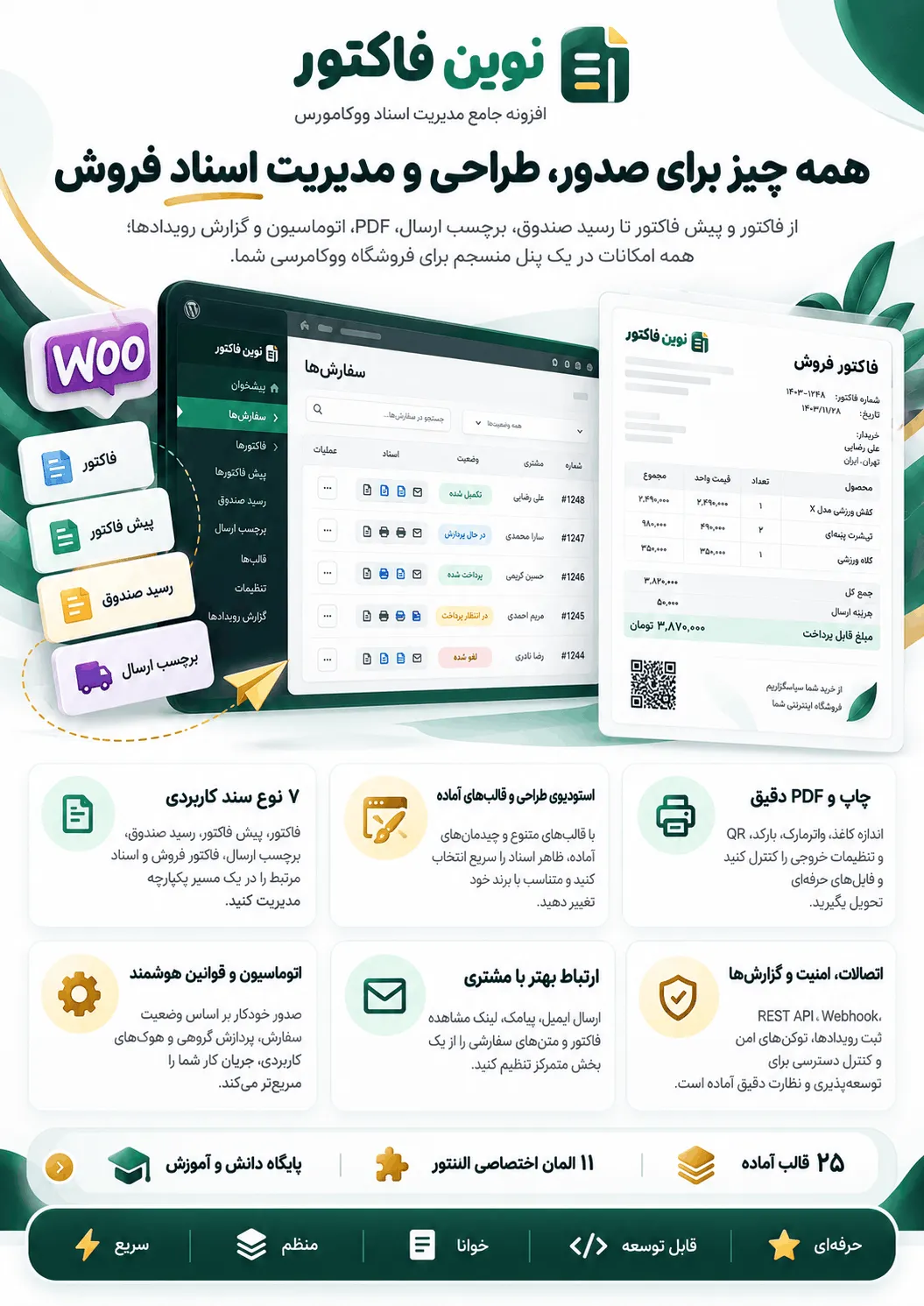 ساخت فاکتور در ووکامرس