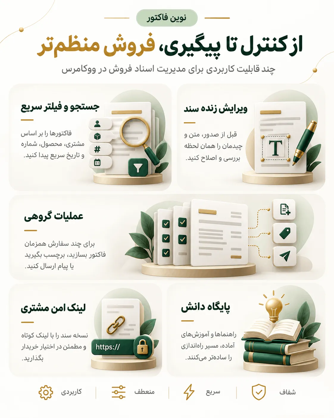 تنظیم اطلاعات فروشنده در افزونه نوین فاکتور