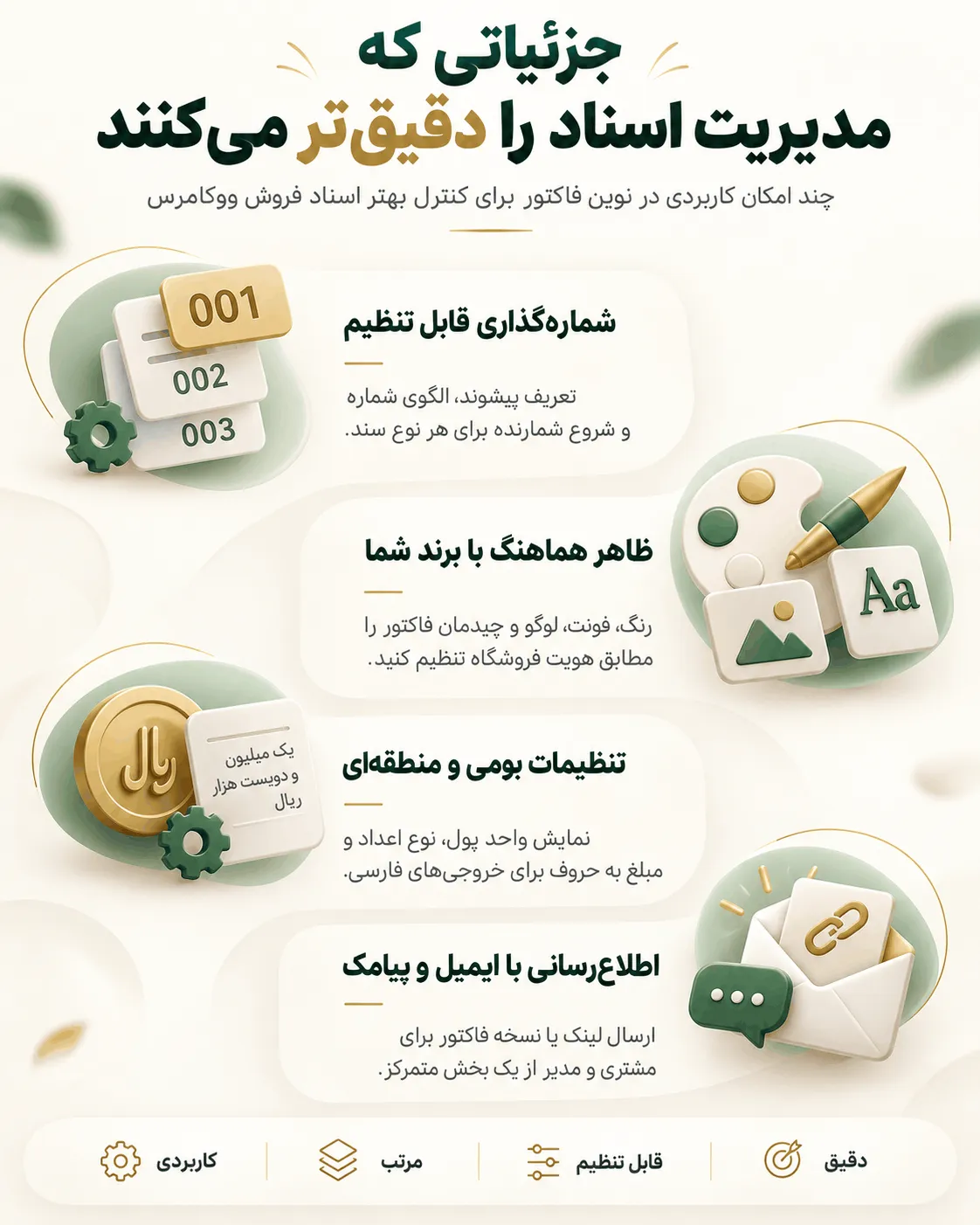 متاباکس نوین فاکتور در صفحه سفارش ووکامرس