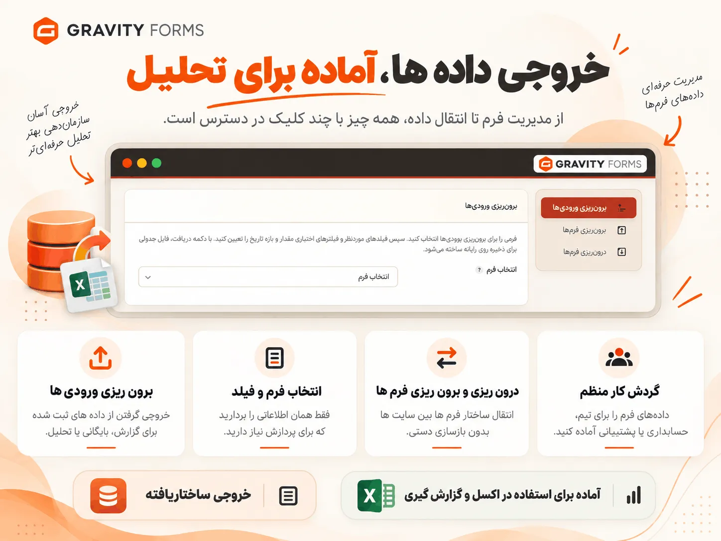 تنظیمات زمان بندی فرم گرویتی فرمز