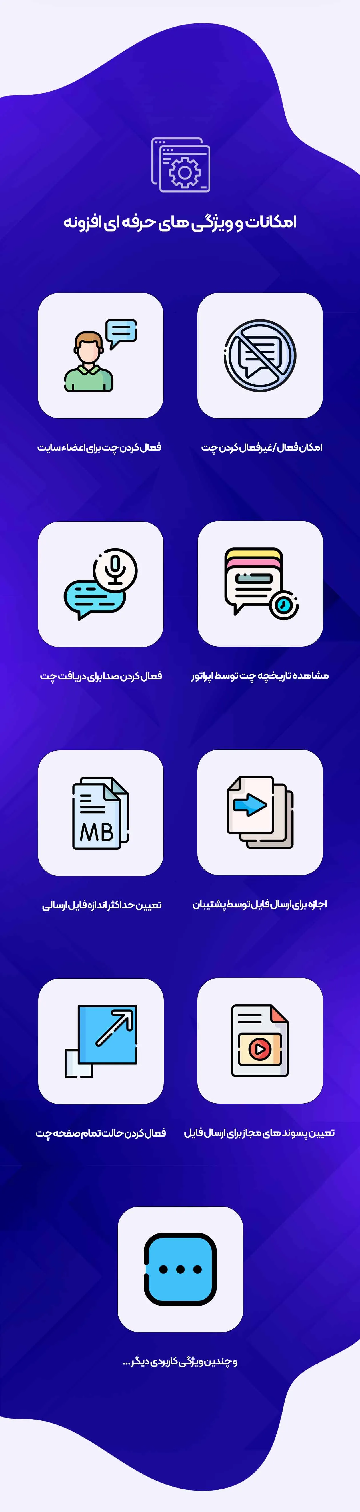 افزونه WP Flat Visual Chat
